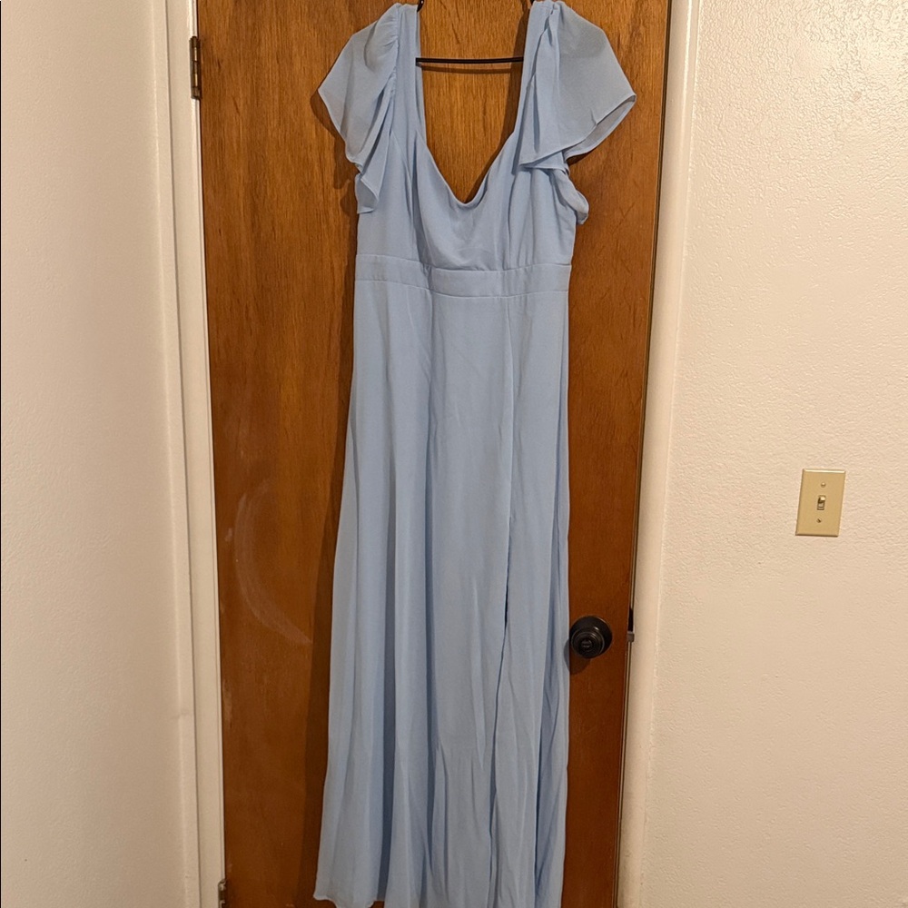 Lulu's Sky Blue Maxi Dress